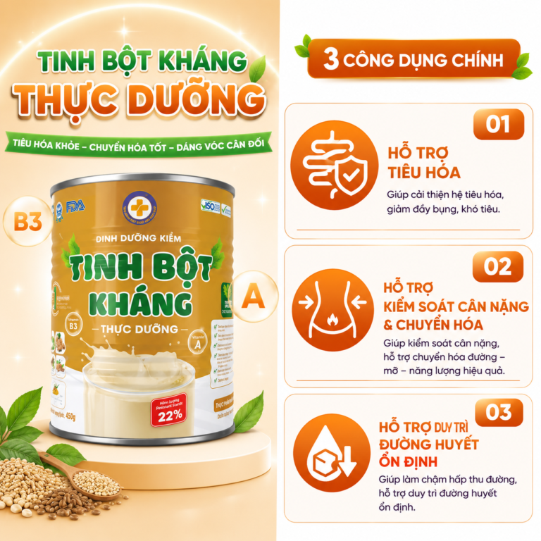 Tinh bột kháng hoạt động như thế nào trong cơ thể? Giải mã tác động và lợi ích bất ngờ